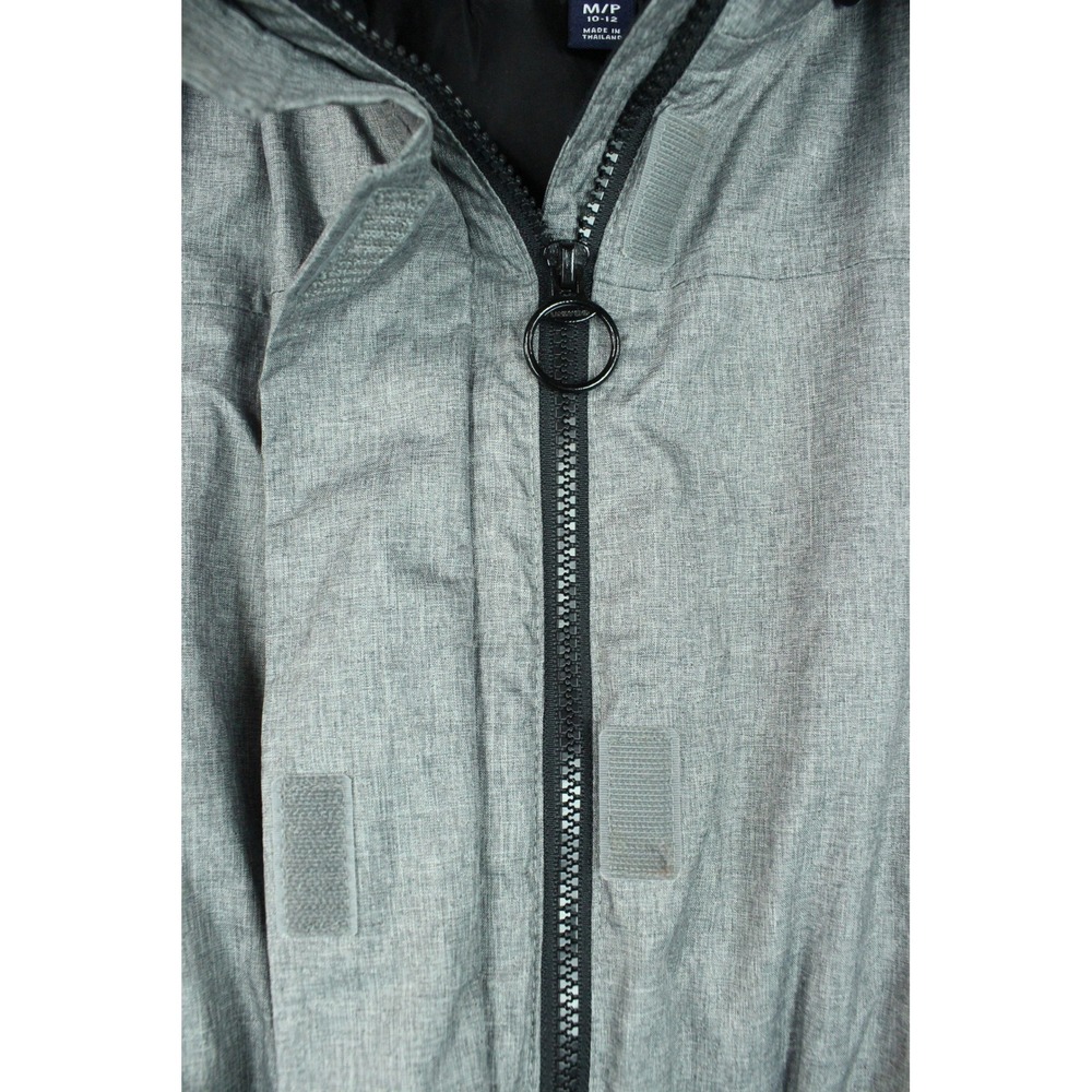 Lands End Womens Gray Insulated Stadium Squall Parka Maxi Coat Medium 10-12 - Picture 8 of 9